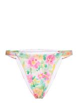 Gina Tricot - Gathered Bikini Tanga - Aukšto juosmens bikiniai - Marga / raštuota