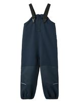 Name It - Nmnalfa08 Softshell Bib Pant Solid Fo - Minkštos kelnės - Tamsiai mėlyna
