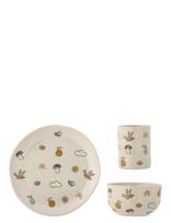 Bloomingville - Agnes Tableware Set - Vakarienės rinkiniai - Marga / raštuota
