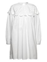 Stella Nova - Embroidery Anglaise Mini Dress - Trumpa suknelė - Balta