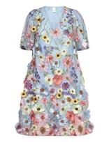 YAS - Yasflowering Ss Dress - Show - Iki kelių ir midi suknelės - Mėlyna