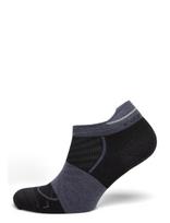 Icebreaker - Women Merino Blend Run+ Ultralight Micro - Futbolo kojinės iki kulkšnių - Juoda