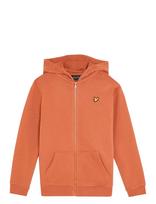 Lyle & Scott - Zip Through Hoodie - Džemperis - Oranžinė