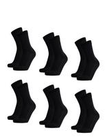 Danish Endurance - Bamboo Crew Socks 6-Pack - Įprastos kojinės - Juoda