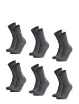 Danish Endurance - Bamboo Crew Socks 6-Pack - Įprastos kojinės - Pilka