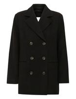 My Essential Wardrobe - Franniemw Short Coat - Vilnonė striukė - Juoda