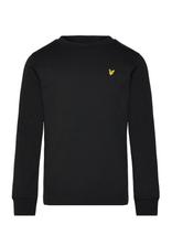 Lyle & Scott - Plain Ls T-Shirt - Megztinis - Juoda