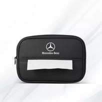 GLC GLB Automobilio logotipas Servetėlių dėžutė Sėdynės pakabinamas popierinių rankšluosčių laikymo maišelis Mercedes Benz AMG W205 W203 W220 W206 W211 W212 W201 W176