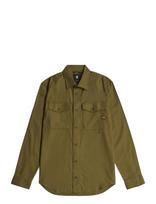 G-Star - Marine Slim Shirt L\S - Laisvalaiko marškiniai - Chaki spalva