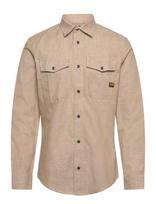 G-Star - Marine Slim Shirt L\S - Laisvalaiko marškiniai - Smėlio