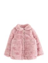 Lindex - Jacket In Faux Fur - Dirbtinis kailis - Rožinė