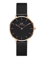 Daniel Wellington - Petite 36 Ashfield Rg Black - Analoginis laikrodis - Juoda
