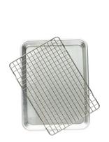 Nordic Ware - Nordic Ware Naturals Quarter Sheet Med Stativ - Orkaitės indas - Sidabro