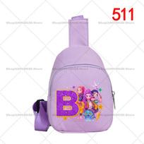 KPop Demon Hunters Chest Pack for Girls Anime Cartoon 26letters cloth Shoulder Bag Students Mini Portable Crossbody Pouch Durable Gifts