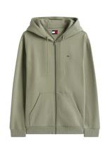 Tommy Jeans - Tjm Reg S Flag Zip Thru Ext - Džemperis - Žalia