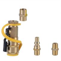 Pack of 4 Propanes Adapter Quick Connecting Accessory Brass Propanes Fitting with Seal Tape Suitable for Campers 1
