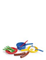 Dantoy - Sausage Set In Net 13 Pc - Žaislinis maistas - Marga / raštuota