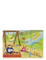 Babblarna - Babblarna- Shape Puzzle, 6 Figures, 1- 3 Y - Medinė dėlionė - Marga / raštuota