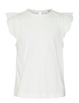 Vero Moda Girl - Vmemily Sl Gathering Top Jrs Girl Noos - Palaidinės ir tunikos - Balta