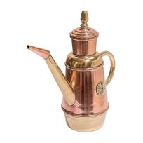 Olive Oil Dispenser Bottle, Retro Classic European Handmade Copper Oil Pot, Drip Free/Everyday-Use Oil Vinegar Cruet