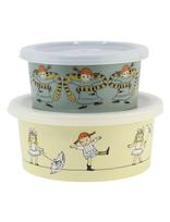 Rätt Start - Pippi Cirkus, Snackbox, 2-Pack - Pietų dėžutė - Marga / raštuota