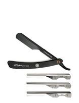 Parker - Ptabk Adjustable Push W. 3 Blade Option Metal Black Barber/Straight Razor - Skrudintuvas - Juoda