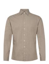 Lindbergh - Soft Indigo Stretch Shirt L/S - Džinsiniai marškiniai - Smėlio