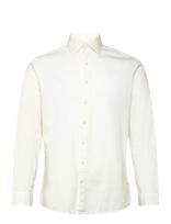 Lindbergh - Soft Indigo Stretch Shirt L/S - Džinsiniai marškiniai - Kreminė spalva
