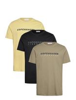 Lindbergh - 3 Pack Cph Tee S/S - Marškinėliai trumpomis rankovėmis - Marga / raštuota