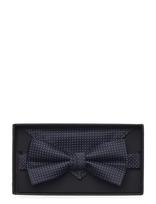 Lindbergh Black - Polyester Bow Tie With Dotspolyester Bow Tie With Dots - Peteliškė - Tamsiai mėlyna