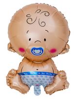 Joker - Foil Balloon Sitting Baby Blue - Vaikų šventės reikmenys - Marga / raštuota