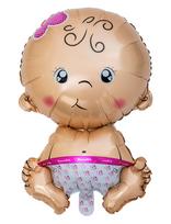 Joker - Foil Balloon Sitting Baby Pink - Vaikų šventės reikmenys - Marga / raštuota