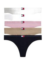 Tommy Hilfiger - 5 Pack Thong - Stringai - Marga / raštuota