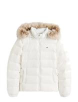 Tommy Jeans - Tjw Basic Hooded Down Jacket Ext - Paminkštinta striukė - Balta