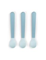 Done By Deer - Foodie Easy-Grip Baby Spoon 3-Pack Blue - Stalo įrankiai - Mėlyna