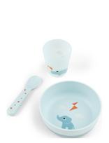 Done By Deer - Foodie First Meal Set Playground Blue - Vakarienės rinkiniai - Mėlyna