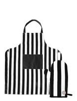 Sagaform - Aron Apron & Bbq Glove Set - Prijuostė - Juoda