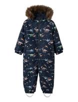 Name It - Nmmsnow10 Suit Aop Fo Noos - Slidinėjimo kombinezonai ir komplektai - Tamsiai mėlyna