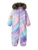 Name It - Nmfsnow10 Suit Aop Fo Noos - Slidinėjimo kombinezonai ir komplektai - Violetinė
