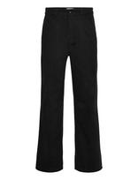Fat Moose - Dereck Cotton Pants - Laisvalaiko marškiniai - Juoda