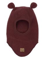 Mikk-line - Wool Fullface W Ears - Balaklava - Burgundiška splava