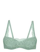 Triumph - Body Make-Up Illusion Lace Balconette - „Balconette“ tipo liemenėlės - Žalia