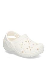 Crocs - Classic Floral Cut Out Clog T - Klumpės - Balta
