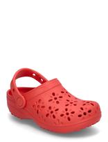 Crocs - Classic Floral Cut Out Clog K - Klumpės - Raudona