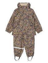 Mikk-line - Pu Aop Rain Set Teddy W. Susp104 - Lietaus drabužių komplektas - Ruda