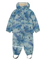 Mikk-line - Pu Aop Rain Set Teddy W. Susp104 - Lietaus drabužių komplektas - Tamsiai mėlyna