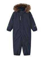 Name It - Nmnsnow10 Suit Solid Fo Noos - Slidinėjimo kombinezonai ir komplektai - Tamsiai mėlyna