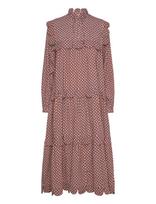 Stella Nova - All Over Printed Midi Dress - Ilga suknelė - Raudona