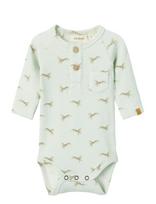 Lil'Atelier - Nbmgavo Elm Ls Slim Body Lil Noos - Marškinėliai ilgomis rankovėmis - Kreminė spalva