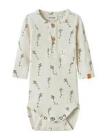 Lil'Atelier - Nbmgavo Elm Ls Slim Body Lil Noos - Marškinėliai ilgomis rankovėmis - Balta